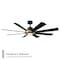 Modern Forms Fans Aura Indoor or Outdoor Smart Ceiling Fan 2700-3000-4000-5000K LED in Soft Brass/Matte Black FR-W2303-60L-SB/MB - alternate 3